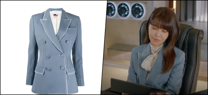  [TV속패션] 드라마 런온 5회 최수영 PORTS 1961 블레이저 패션 정보 #런온 5회 최수영 PORTS 1961 - Double-breasted Blazer In Blue