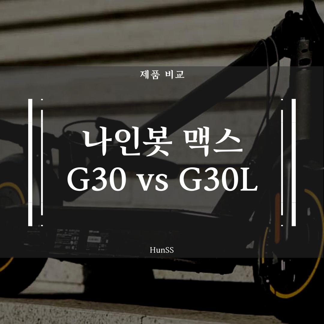  나인봇 맥스 G30과 G30L 비교해보자 (.feat G30LP)