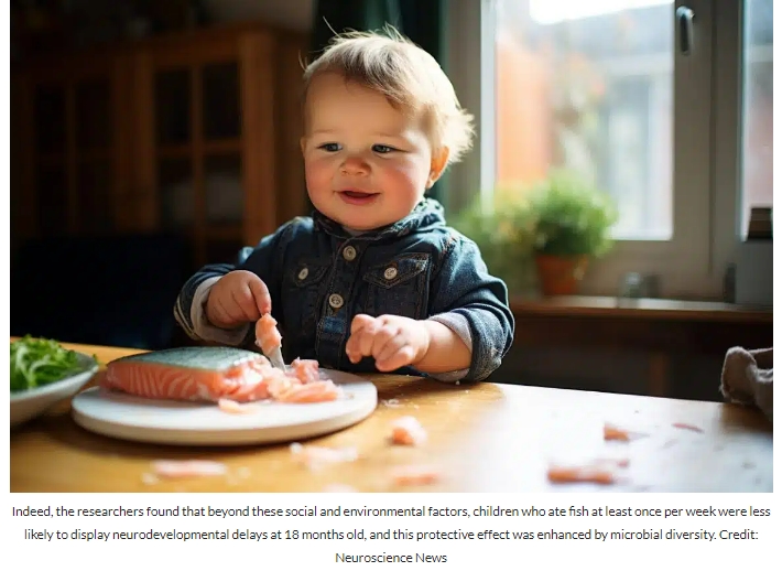 생선 먹는 유아&#44; 신경 발달에 도움: 연구결과 Toddles Who Eat Fish Have Lower Developmental Delay Risks