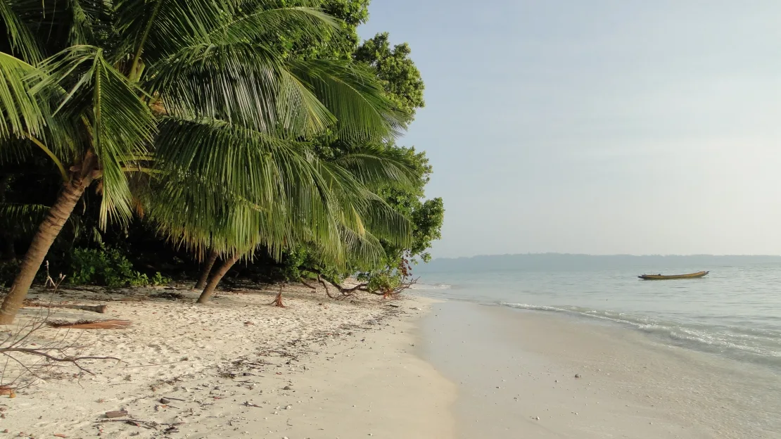 Havelock Island의 Vijaynagar 해변.