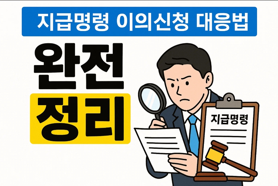 지급명령 이의신청 대응법 완전 정리