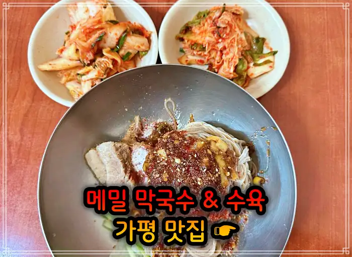 경기 가평 맛집 수도권 최고의 막국수