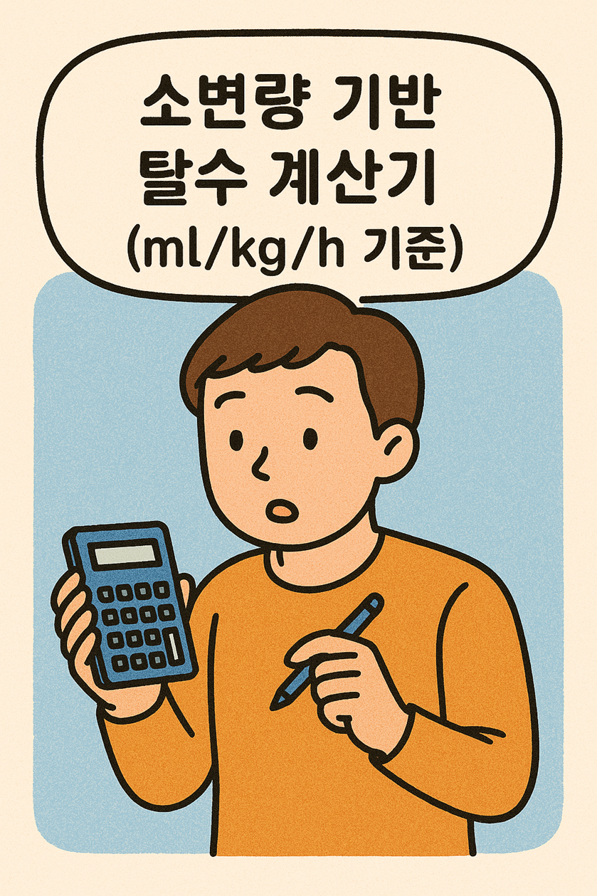 소변량 기반 탈수 계산기