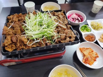 연탄불고기 오리양념불고기