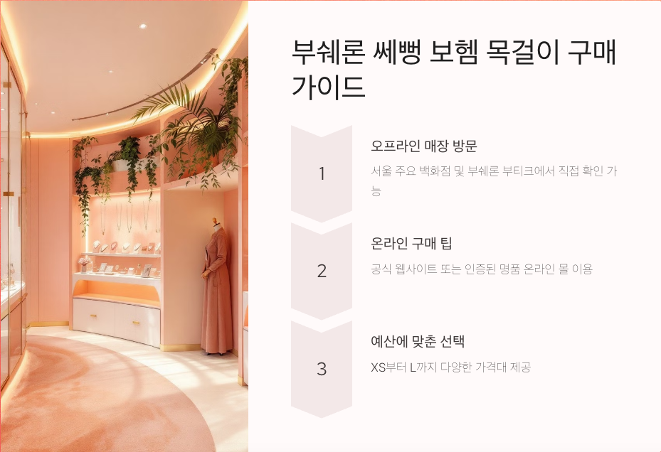 3분 안에 알아보는 부쉐론 쎄뻥 보헴 목걸이의 모든 것