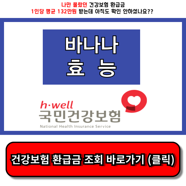 바나나 효능 부작용