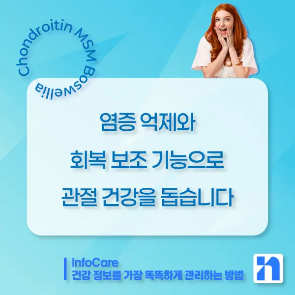 콘드로이친&amp;#44; MSM&amp;#44; 보스웰리아 조합 효능