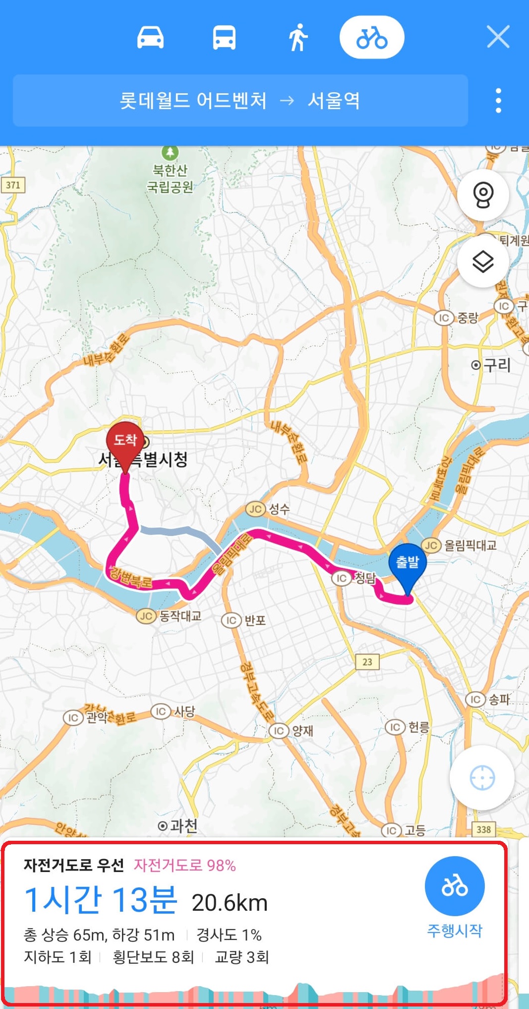 다음 지도검색 바로가기 길찾기