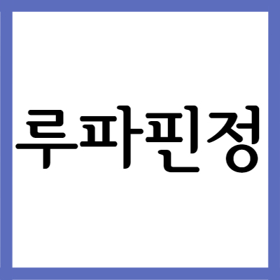  항히스타민제 루파핀정, 효능과 주의사항 자세히 알아보기