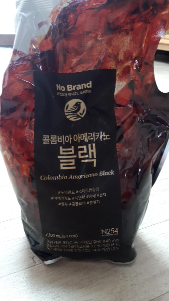  노브랜드) 콜롬비아 아메리카노 블랙 후기