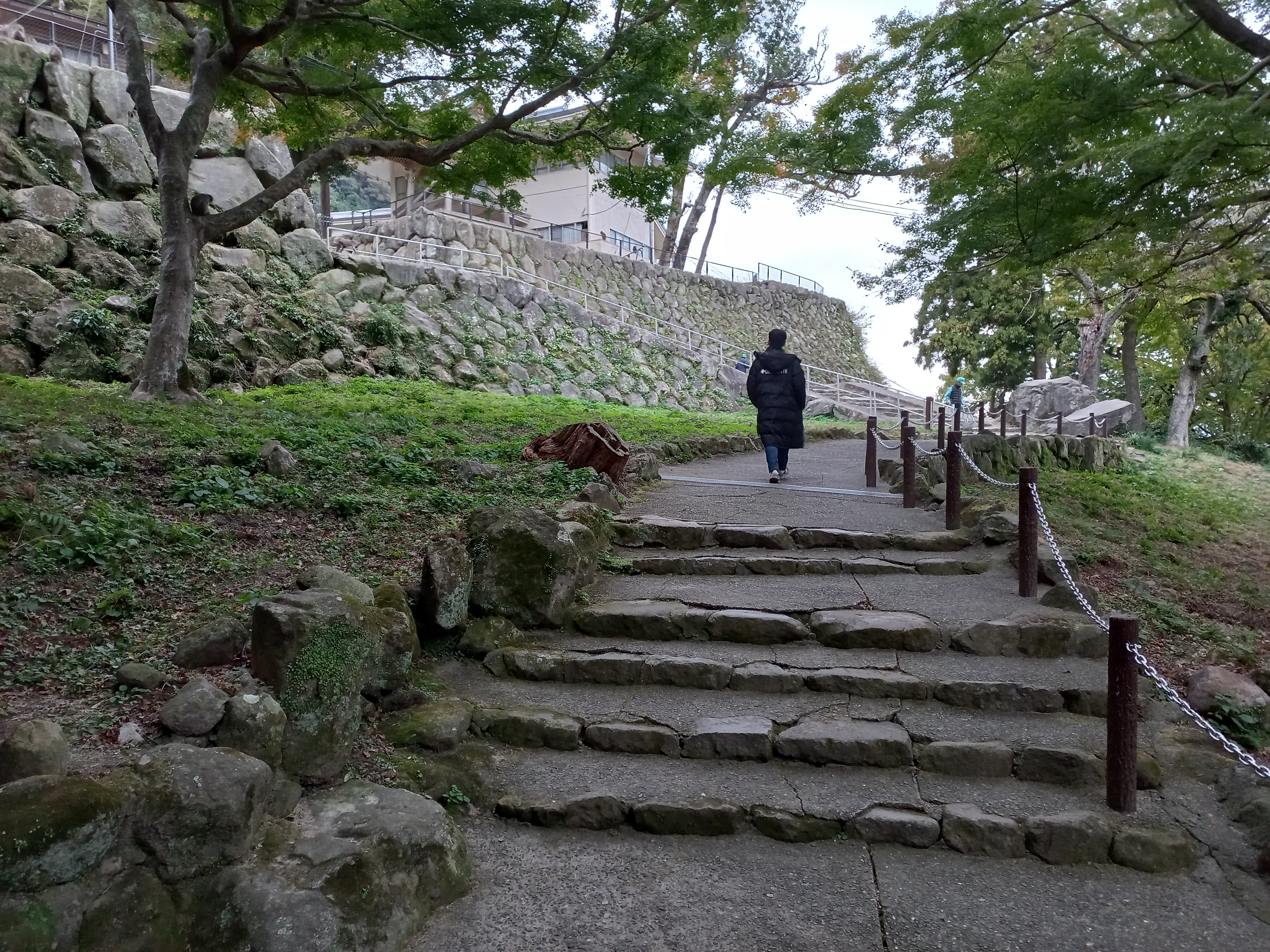 타카사키야마 자연동물원 거의 마지막 계단