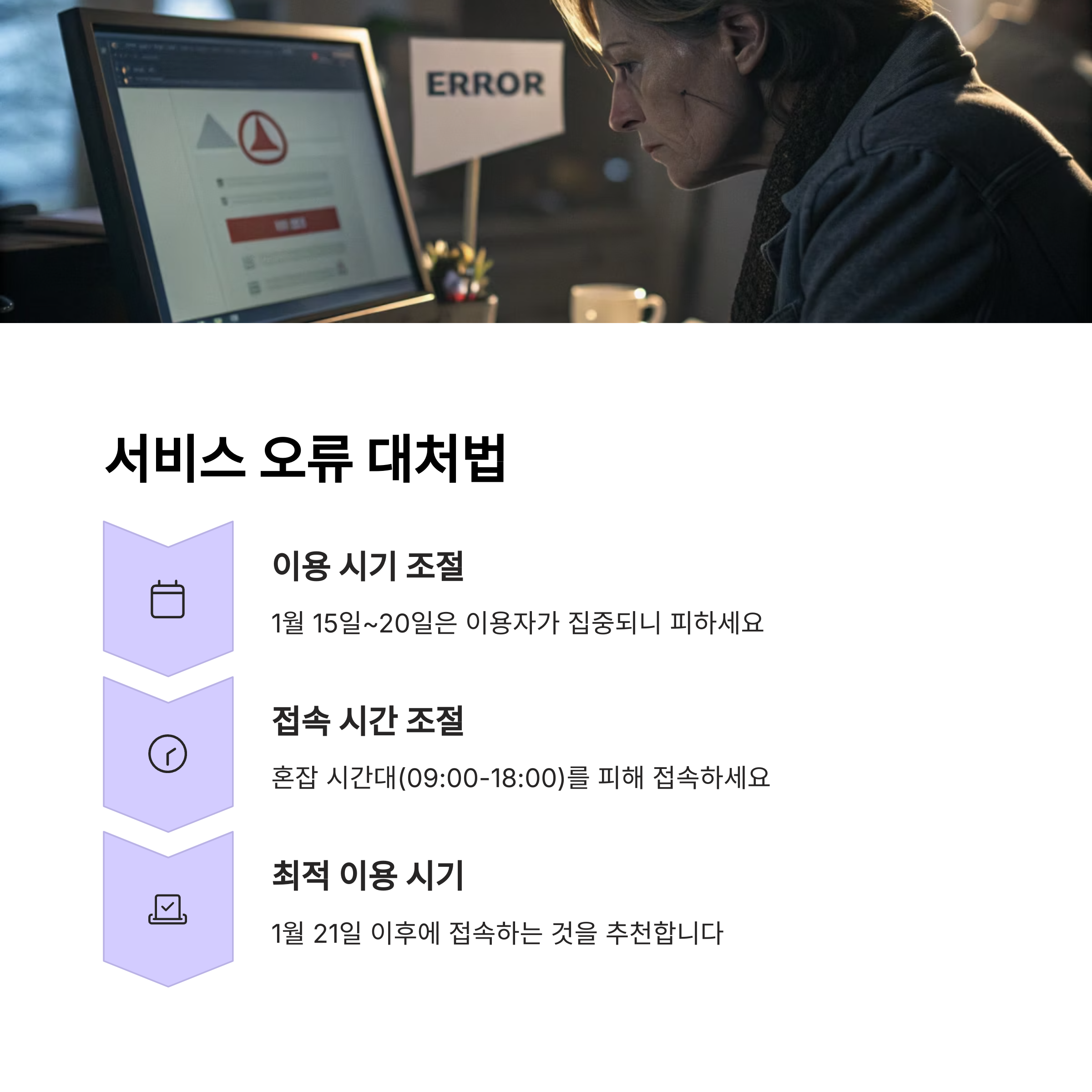 서비스 오류 대처법
