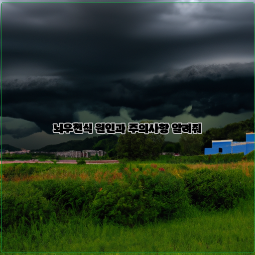  뇌우천식의 원인과 예방을 위한 주의사항