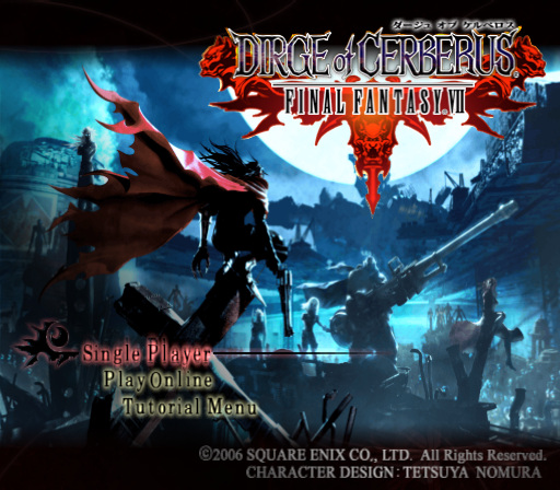  스퀘어 에닉스 / 건액션 RPG - 더지 오브 케르베로스 파이널 판타지 7 ダージュ オブ ケルベロス ファイナルファンタジーVII - Dirge of Cerberus Final Fantasy VII (PS2 - iso 다운로드)