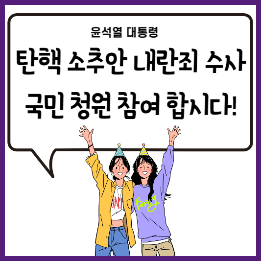 탄핵소추안 내란죄 국민청원