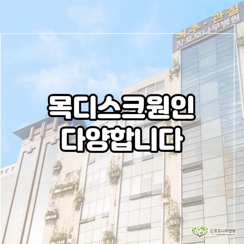  목디스크원인 다양합니다