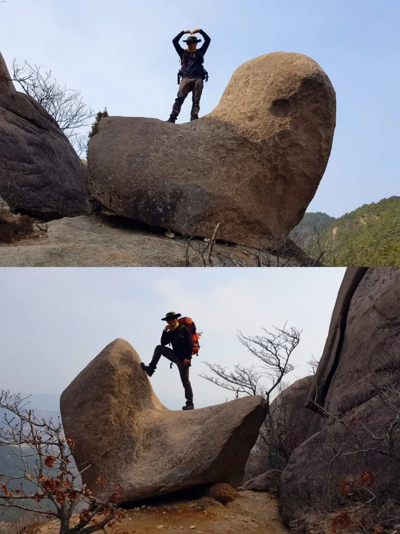 경남 합천 감암산 하트바위