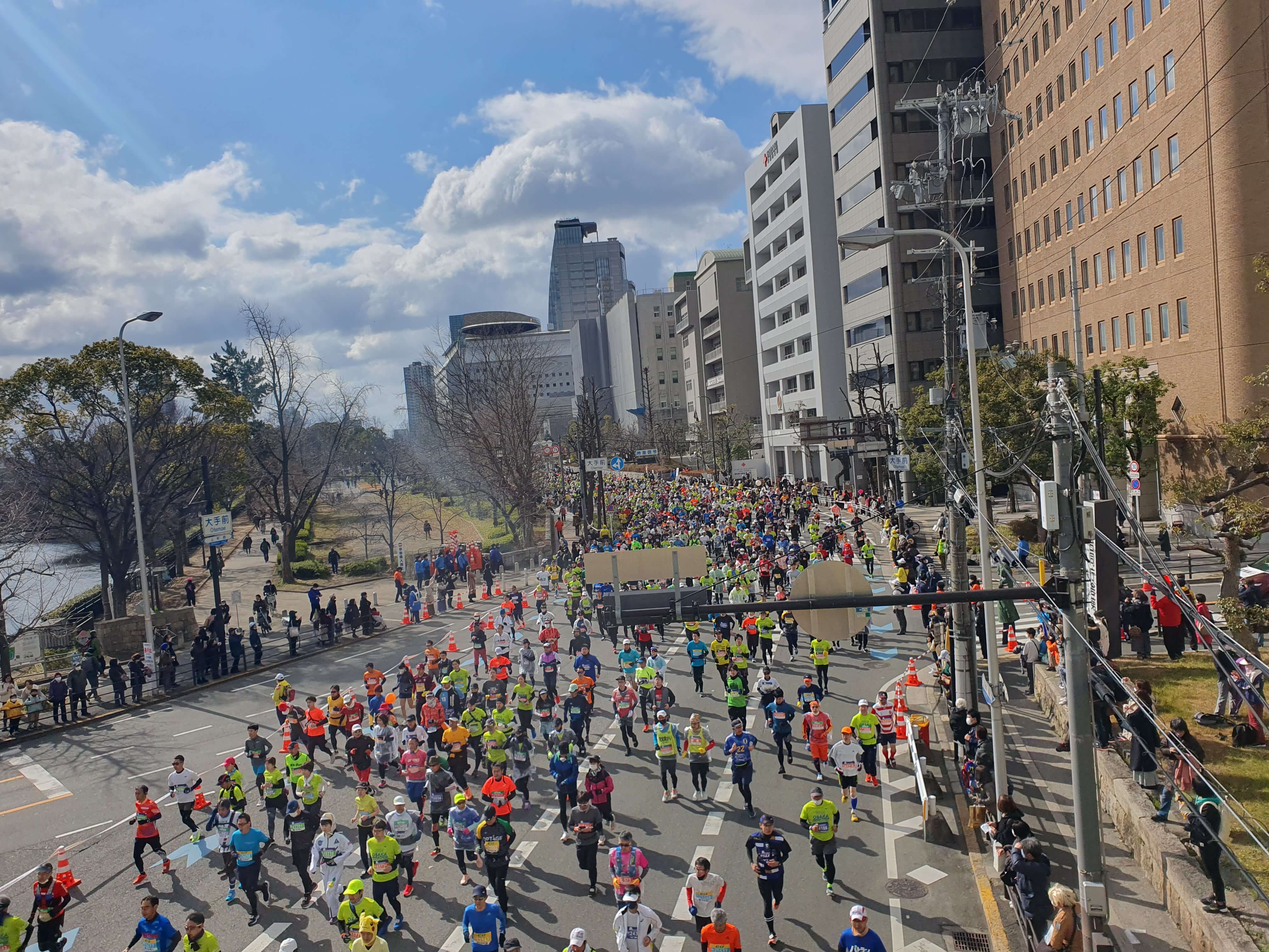 오사카성 주변 마라톤 행사(2023.2.26)