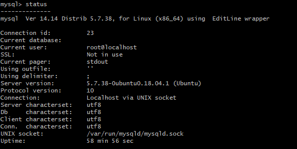 MYSQL에서 한글 설정 (한글이 ?로 표시될 때) - * Ubuntu 환경에서 MYSQL 한글 설정하는 법 - undefined - 6. MYSQL 서버에서 status로 상태를 한번 더 확인한다. MYSQL에서 한글 설정 (한글이 ?로 표시될 때) - * Ubuntu 환경에서 MYSQL 한글 설정하는 법 - undefined - 6. MYSQL 서버에서 status로 상태를 한번 더 확인한다.