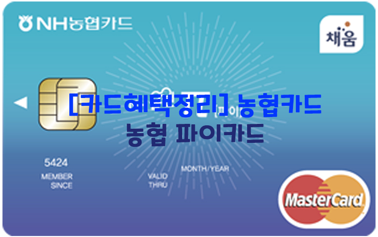  [카드혜택정리] 농협카드…농협 파이카드(NH올원 파이카드)
