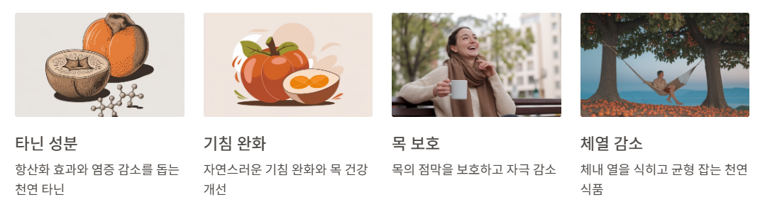 감 효능