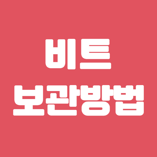  비트 보관법 효능 및 부작용