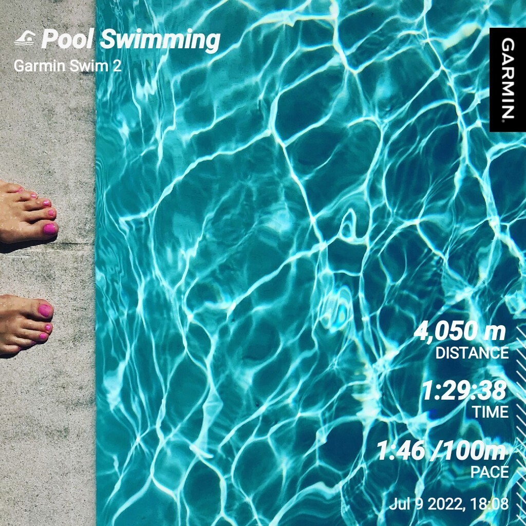 수영 운동량 데이터&#44; Garmin Swim2