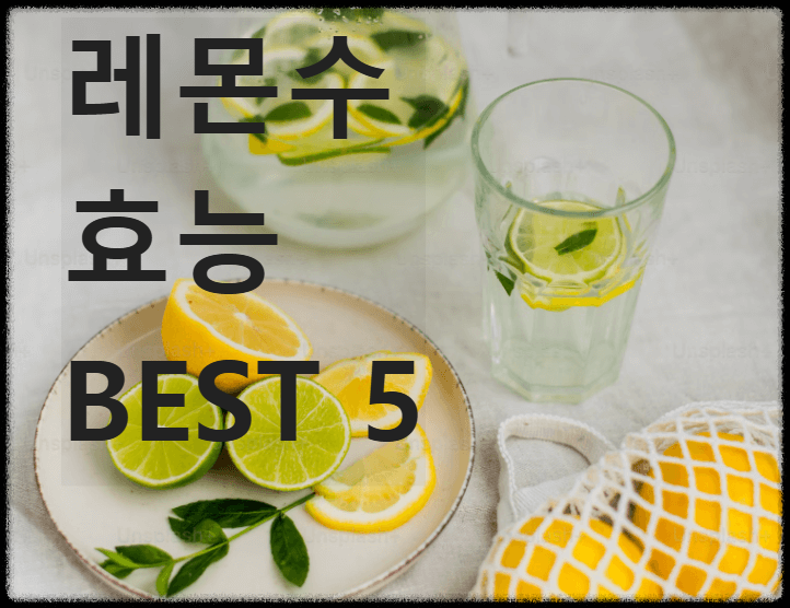 레몬수 효능