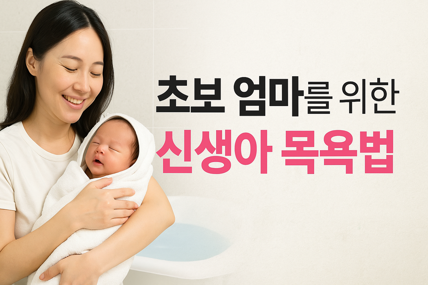 초보 엄마를 위한 신생아 목욕법