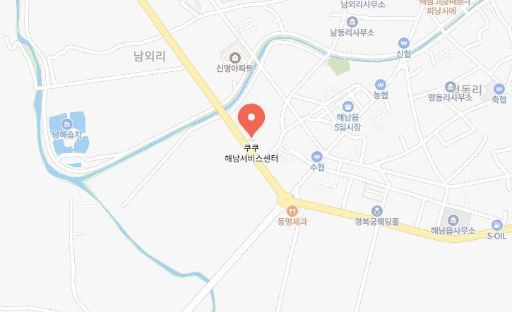 쿠쿠 해남점 위치 이미지