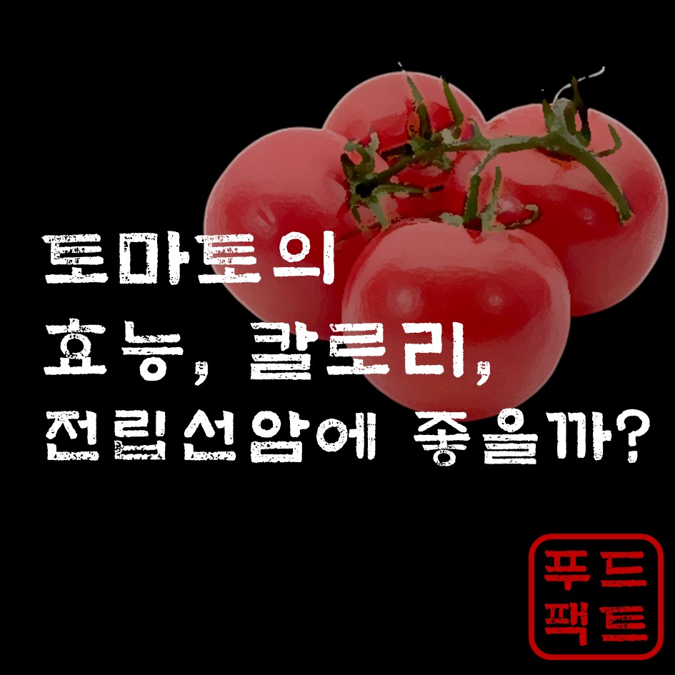  토마토의 효능, 칼로리, 전립선에 좋을까?