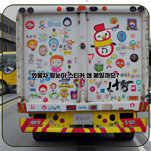  왕눈이 스티커가 화물차에 붙는 이유
