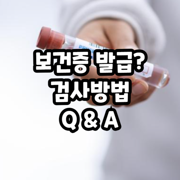 보건증 검사