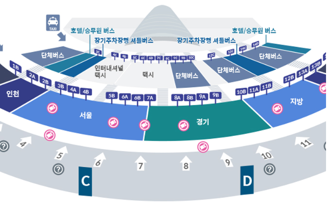 인천공항 1터미널 승강장