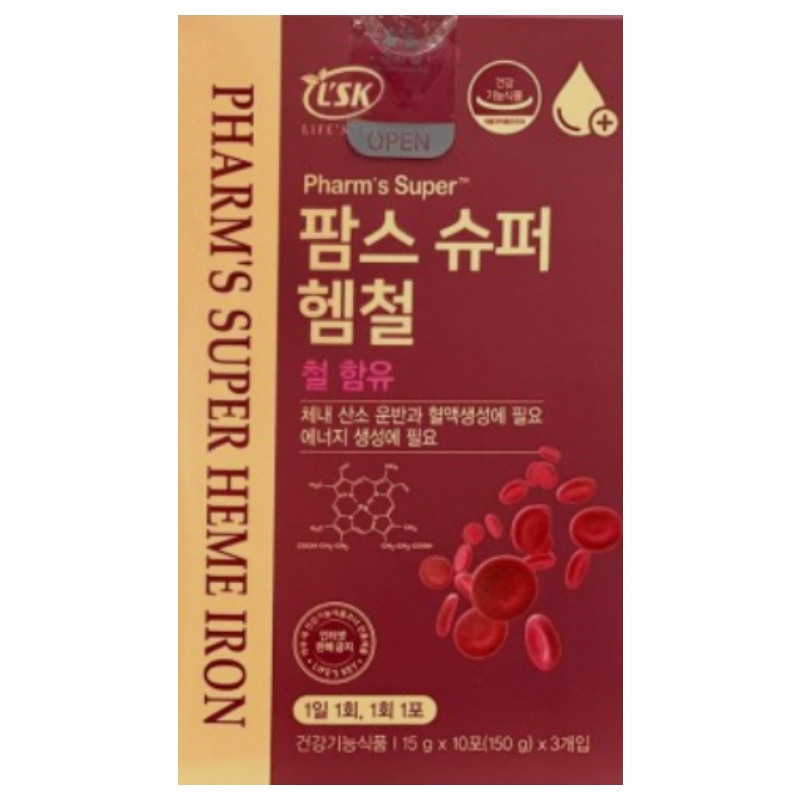 팜스슈퍼 해무철 - 현직 약사가 먹는 위장장애 없이 하루 한 포 간편하게 맛있는 철분제(내돈내산)