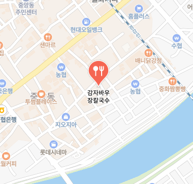 감자바우장칼국수