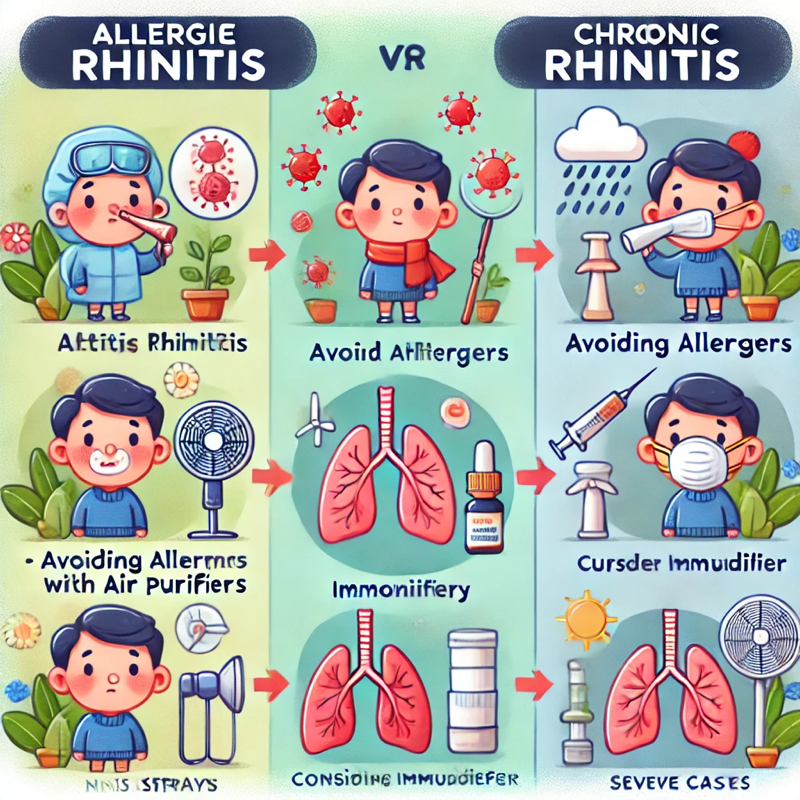 알레르기 비염과 만성 비염, 치료법은?