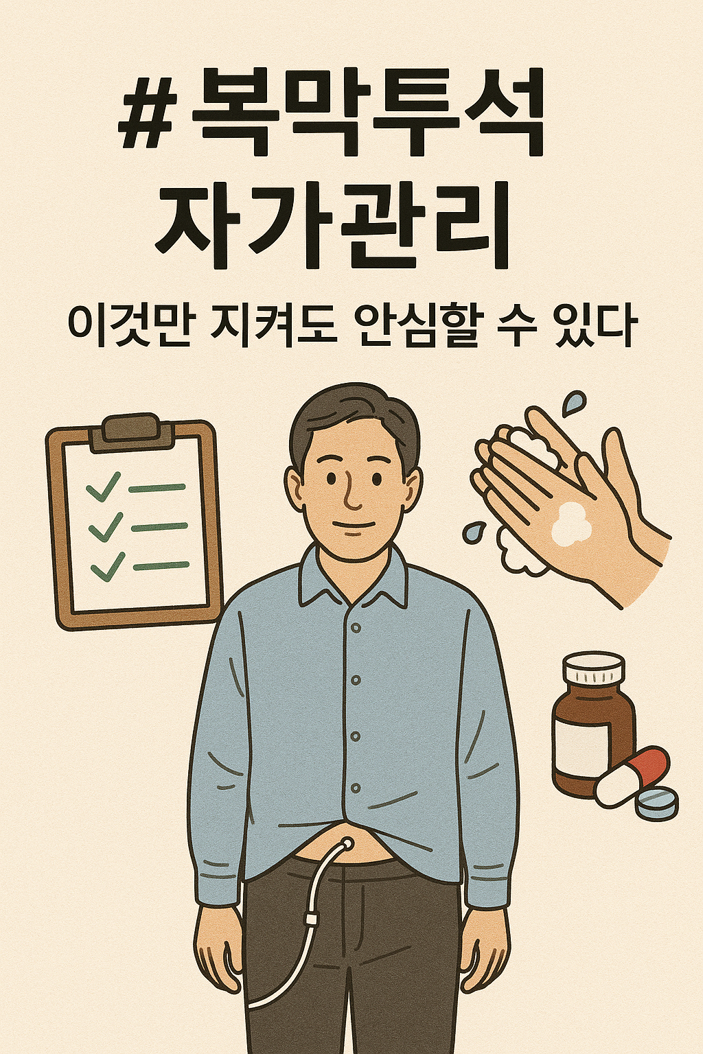 복막투석 자가관리, 이것만 지켜도 안심할 수 있다