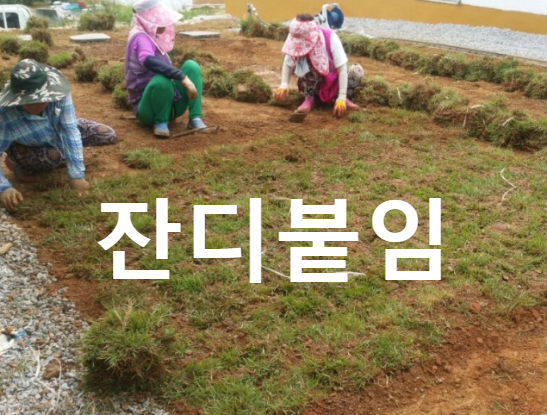  조경 잔디 및 초화류 식재 표준품셈