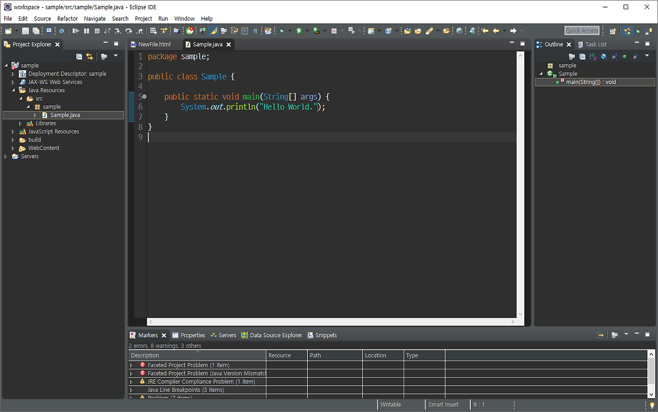 이클립스 테마 변경하기
