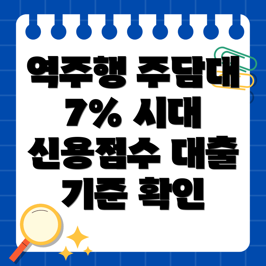 주택담보대출 신용점수