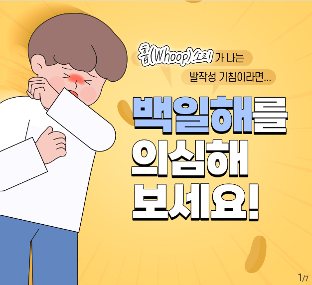 백일해 증상 원인, 질병관리청 참조