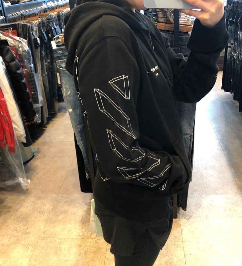 애로우 시그니처 후드 집업, 후드 점퍼 추천 [OFF WHITE] 오프화이트 3D 7