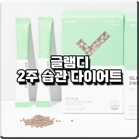  글램디 효과 및 성분/가격/먹는 법 등 :: 차전자피 2주 습관 다이어트 보조제