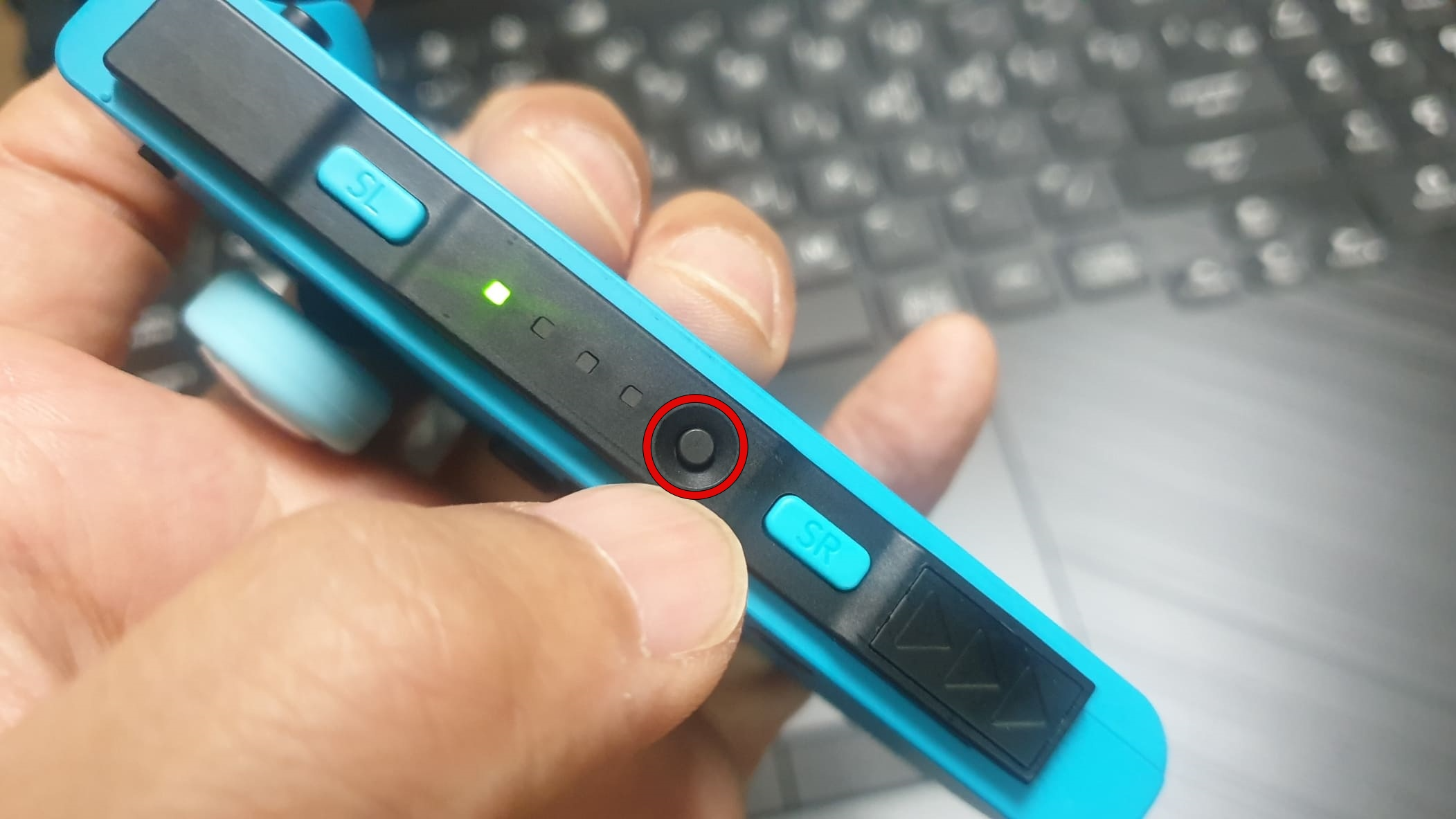 조이콘 싱크버튼