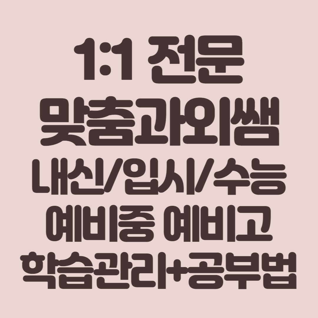  안산 초등학생 영어과외 수학 중등 고등 영수과외 국어 전과목 일대일 쪽집게과외 전문 맞춤 개인