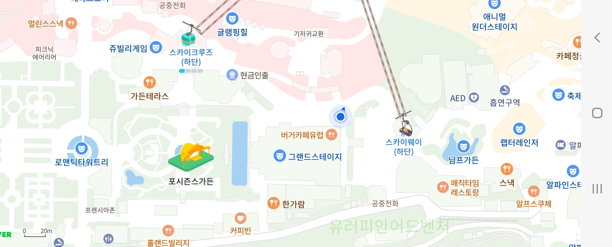 에버랜드 보조배터리 지도 위치