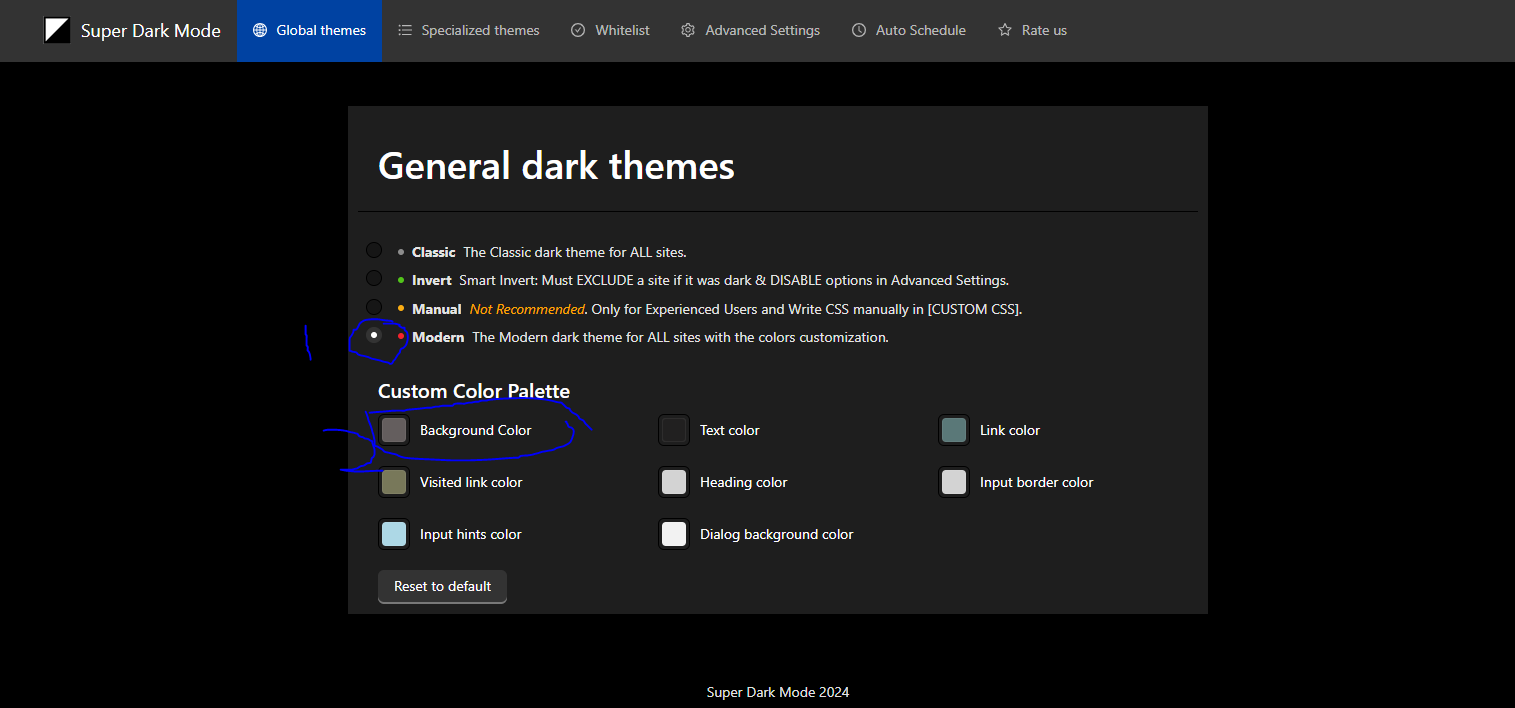 super dark mode