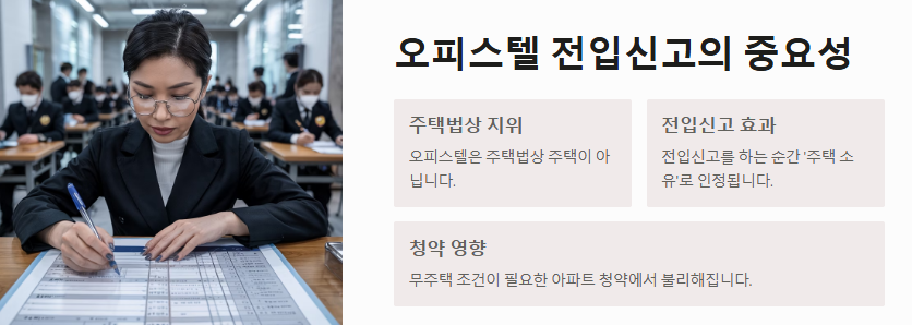 오피스텔 전입신고의 중요성
