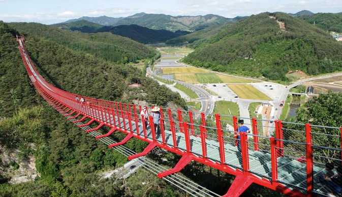 순창 채계산 출렁다리 - 사랑의 불시착 촬영지?